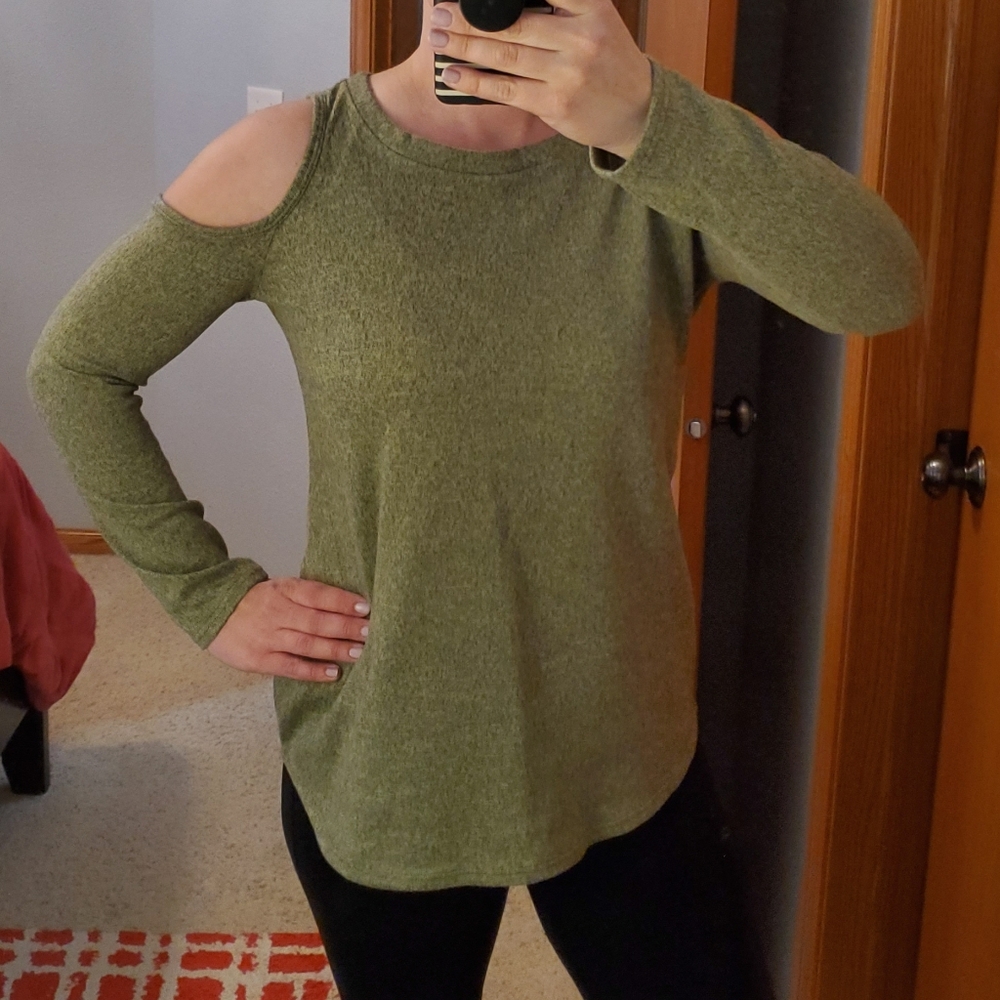 Cold Shoulder Sweater